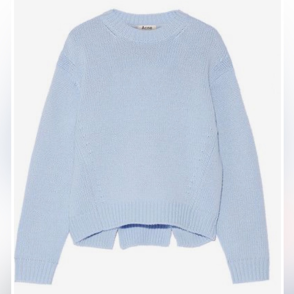 Acne studios “Shora Wool” sweater jumper in sky blue size M